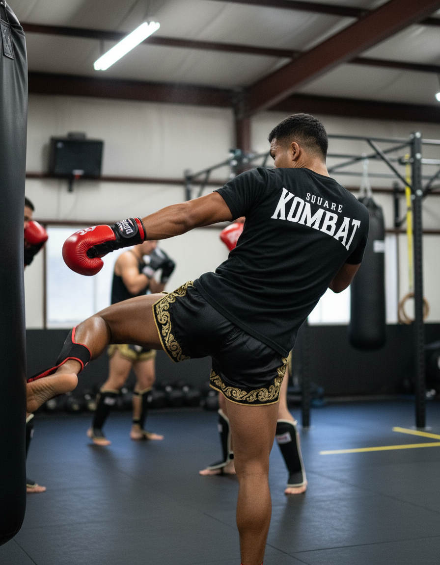 Hard Work By Square Kombat - T-Shirt - Black