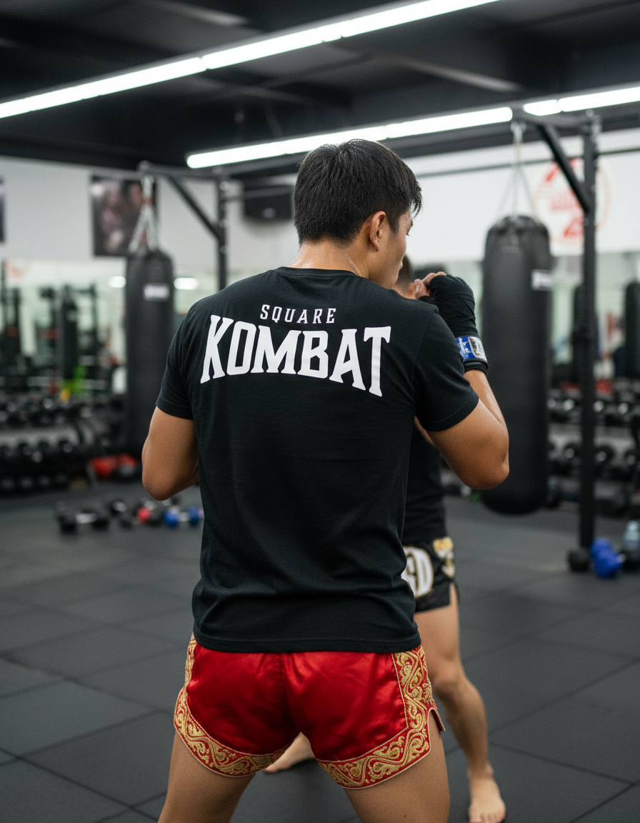 Hard Work By Square Kombat - T-Shirt - Black