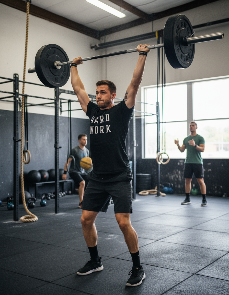 Hard Work By Square Kombat - T-Shirt - Black