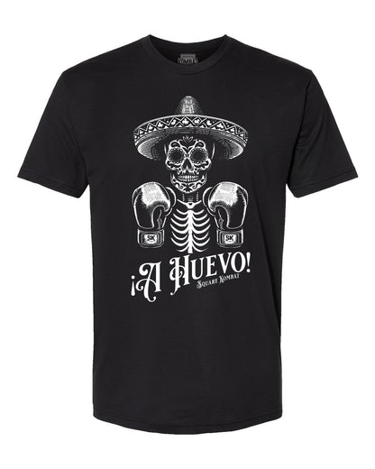 A Huevo Mexican Boxing By Square Kombat - T-Shirt - Black