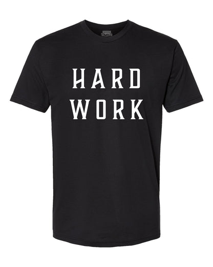 Hard Work By Square Kombat - T-Shirt - Black