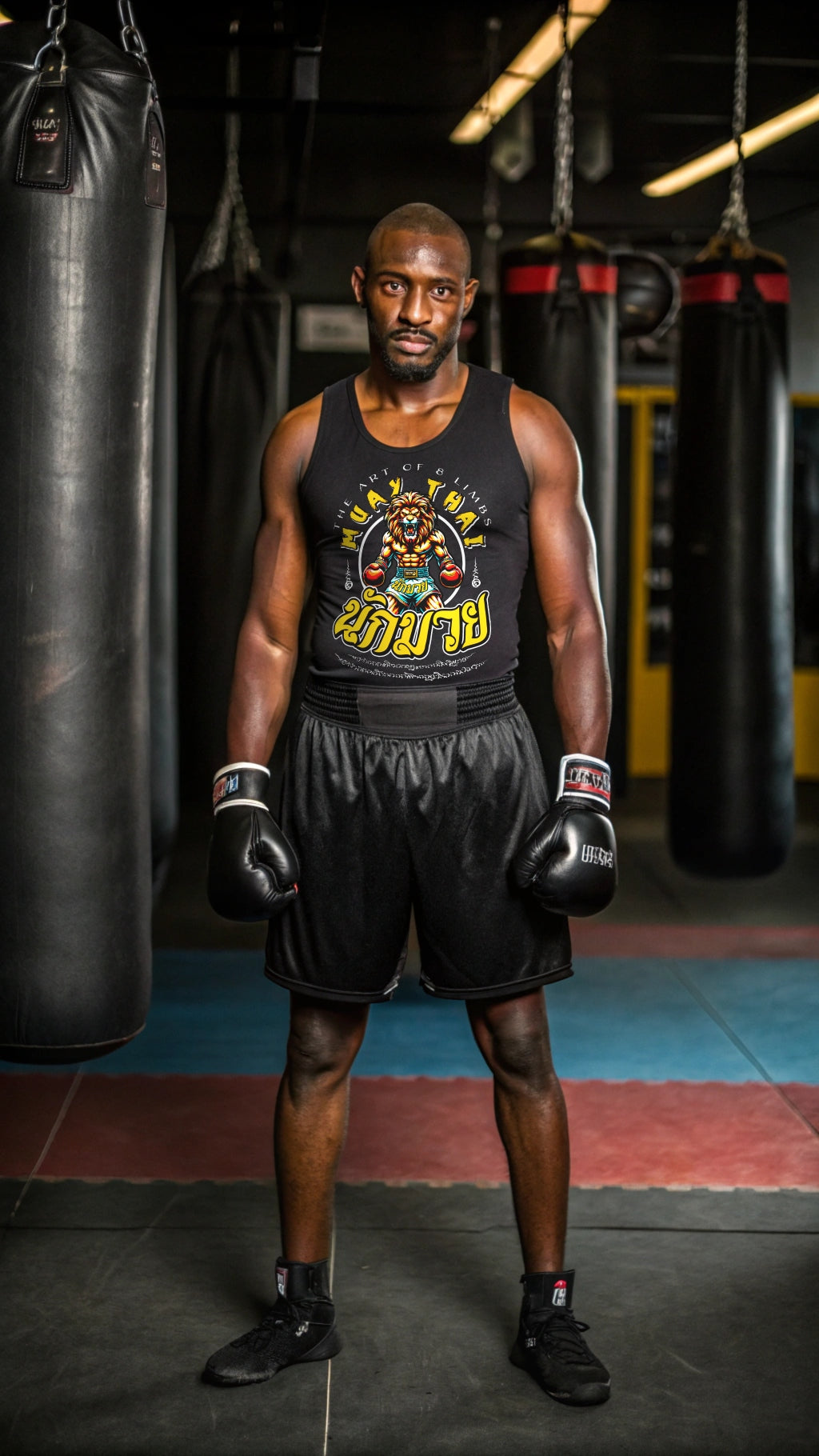 King of The Ring Muay Thai By Square Kombat - Tank Top - Black
