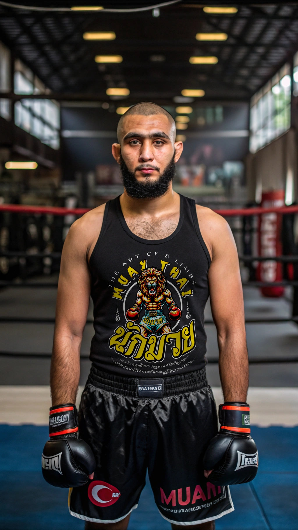 King of The Ring Muay Thai By Square Kombat - Tank Top - Black