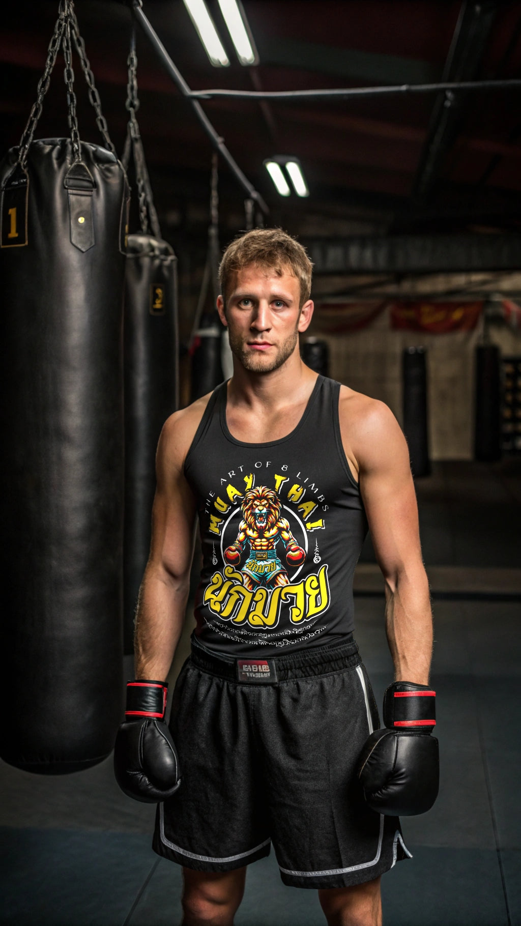 King of The Ring Muay Thai By Square Kombat - Tank Top - Black