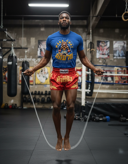 King of The Ring Muay Thai By Square Kombat - T-Shirt - Royal Blue