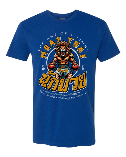 King of The Ring Muay Thai By Square Kombat - T-Shirt - Royal Blue