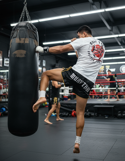 Toro Rojo Muay Thai By Square Kombat - T-Shirt - White