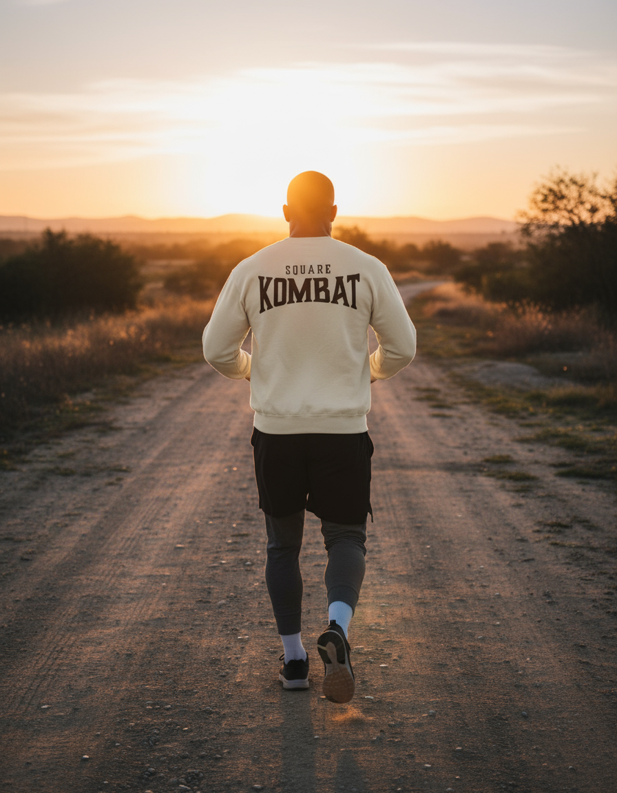 Square Kombat - Sweater Crewneck - Sand