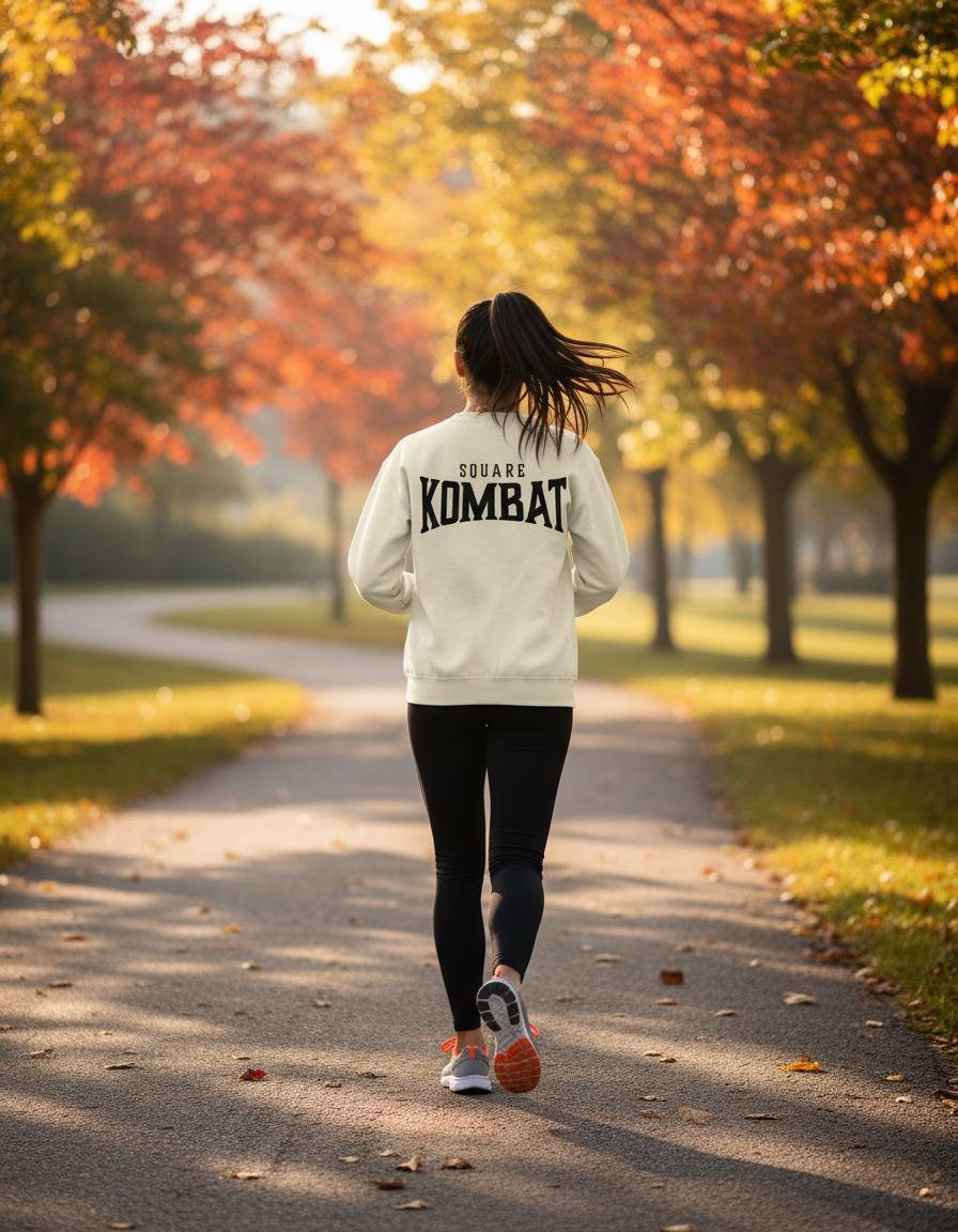 Square Kombat - Sweater Crewneck - Sand