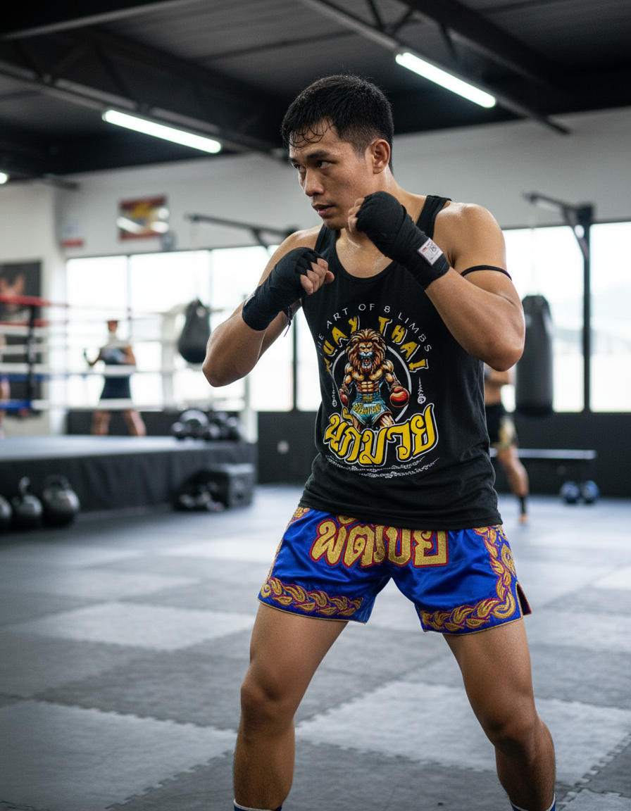 King of The Ring Muay Thai By Square Kombat - Tank Top - Black