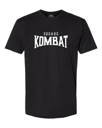 Train Hard Fight Easy By Square Kombat - T-Shirt - Black